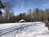Totally secluded Yurt surrounded by waterfalls, brooks, cliffs and forest