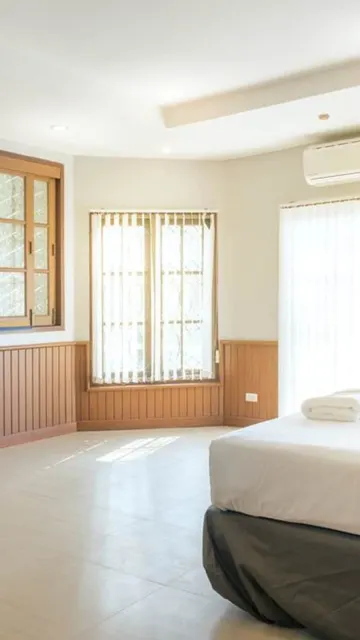 กระท่อมมาตรฐานพร้อมวิวสวน