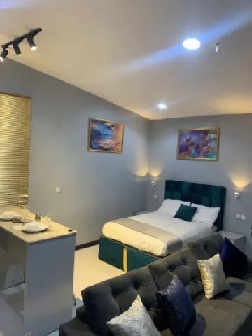 Open plan studio apartment unit