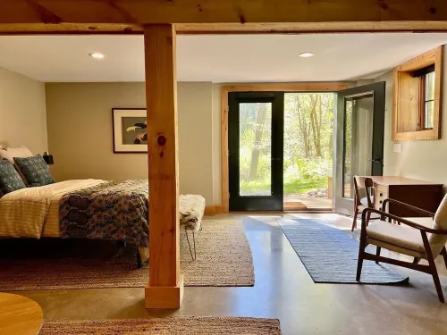 Hudson Valley stunning lake side modern barn in an Enchanted Forest