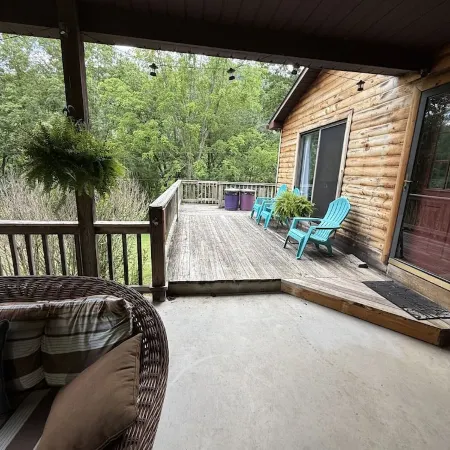gaze at Seneca Rocks from living room sofa