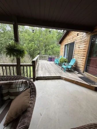 gaze at Seneca Rocks from living room sofa