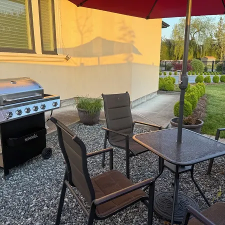 Two spacious bedrooms with dining and washroom in a new home. Independent space.