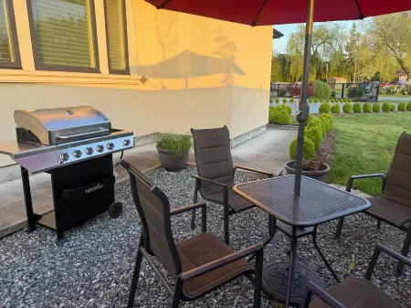 Two spacious bedrooms with dining and washroom in a new home. Independent space.