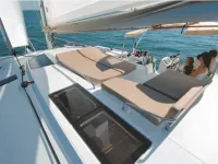 44-foot Luxury Catamaran "SeAtitudes" at Grande Anse Beach in Grenada.