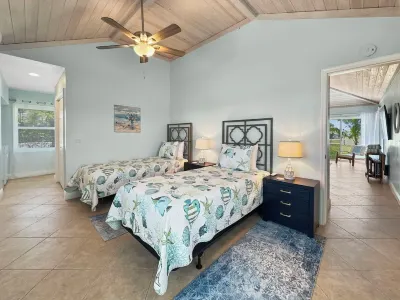 Golf Cart Included, Abaco Villa, Treasure Cay, Bahamas, 100 yards from beach