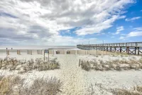 Coastal Oasis w/ Decks: Walk to Holden Beach! - parking