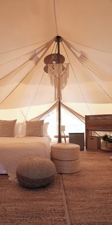 Tent, 1 Queen Bed, Air Conditioning, Partial Ocean View