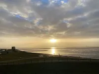 Garden apartment B with private terrace in Tossens