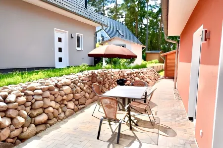 Lake vacation Müritz - Haus Auszeit with sauna & fireplace, only 300 m to the Müritz beach