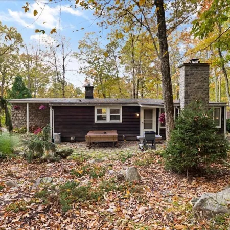 Secluded Cabin Retreat on 6 Acres w/ Fireplace, Trails, Creek & Record Player