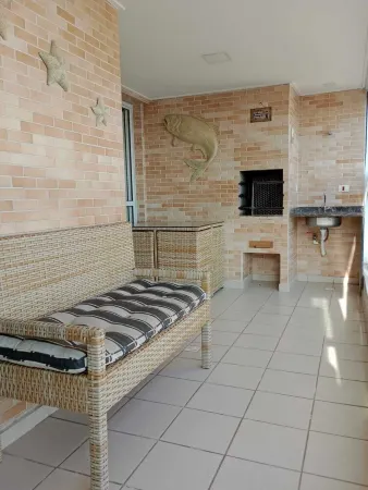 HIGH STANDARD APARTMENT IN GUILHERMINA FACING THE SEA WITH AIR CONDITIONING