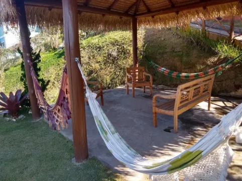 Rustic house with paradisiacal view to the Woman of Stone.