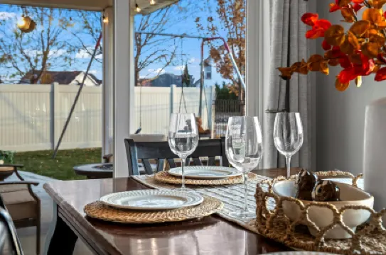 Single-level Gem Sauna - Fire Pit - Swing Set