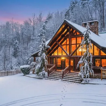 Luxury Cabin with Hot Tub, Game Room, Theater, Pool Swim Spa