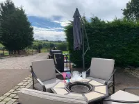 Central Scotland Country Side with Outdoor BBQ Hut
