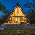 LAKE GETAWAY FRAME: A-Frame Cabin with Lake Views & Hammock Deck STAR GAZER!