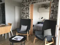 New apartment with terrace view and sea access 2 people all comfort / bicycles