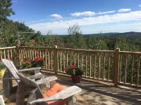 Jaw-Dropping Coastal Mountain & Ocean View Post & Beam Log Getaway