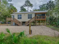 A beautiful house nestled in Saint Marks a block from the water . Quiet and cozy