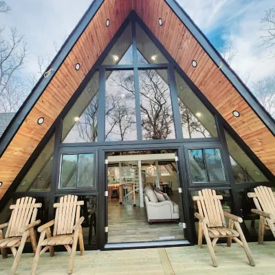 LUXURY A- FRAME CABIN LAKE VIEW