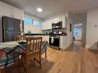 Quiet, private 1 bedroom garden apt near Harvard/MIT, sleeps 4 adults + 1 infant