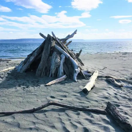 Coastal Retreat Across From Puget Sound Sleeps 2-4. High Speed Internet.