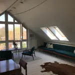 Light-flooded apartment in the countryside