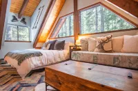 Charming A-Frame Cabin with Hot Tub and Games - Cozy Family Retreat