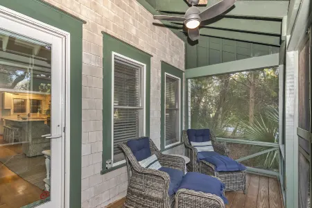 Oasis in cape fear station forest with wildlife views