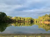 Our Happy Place is located in the gated community of Holly Lake Ranch.