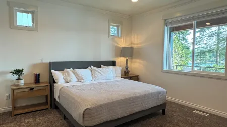 Big Lake House: New House, Lakefront, Covered Decks, Views, Dock & Watercraft