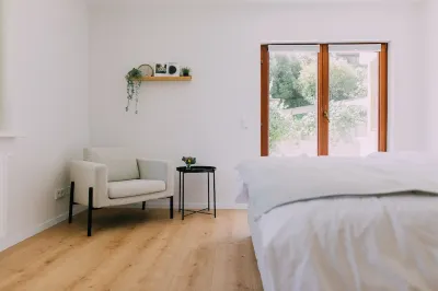 Wake up with a view of the mountain and lake