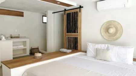 MAHALO Charming 2-bedroom Villa Palmera on the beach with Pool, AC and Starlink!