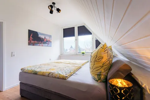 "Augustus" vacation apartment in Radebeul, for 4 guests, 75m², with terrace and fireplace