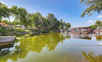 Deck + Dock Access: Lakefront Grove Cabin!
