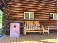 Restored log cabin in Ashford near Mt.Rainier