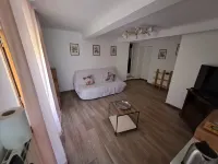 House with private beach on the river