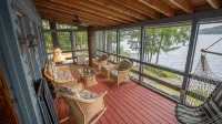 Waterfront Cabin on Thompson Lake - Enveloped by Serene Pines