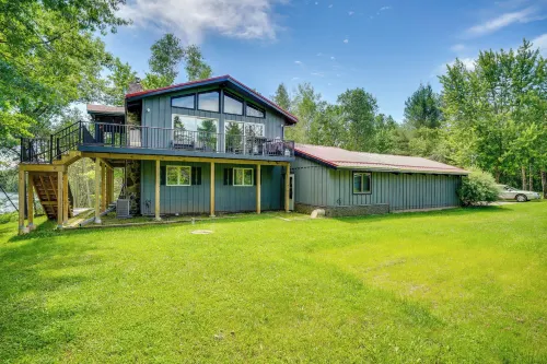 Private Hot Tub Riverfront Escape in Shawano - 3-Star