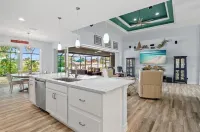 Seaside Sunset Oasis Open Concept Pool House With Lanai & Private Fenced In Yard