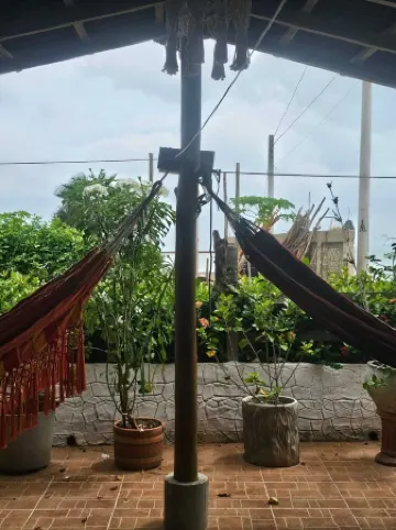 Charming 2-bedroom house with WiFi, AC in Dibulla, ocean view.