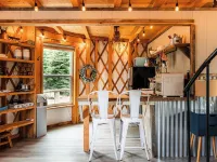Soak in the Hot Tub & View the Stars Starlight Yurt" Hotels in Piper Gap
