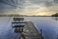 Secluded 3 Story Lake Front Home with large deck, private pier, C/A & More!