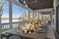 Private Lakefront Retreat with SpaCruzzi, Fire Pit and Serene Views