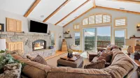 Hot Tub Fire Pit Game Room Amazing Deck Views Sky Canyon Lodge by AvantStay