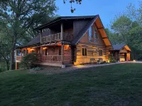 Gorgeous XL Log Cabin in Bloomington, IL! 2 Game Rooms + Hot Tub & Sauna!