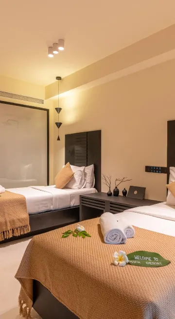 ห้องซูพีเรียร์ เตียงแฝด พร้อมวิวทะเล