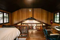 Three waterfalls, a river and Lodge.