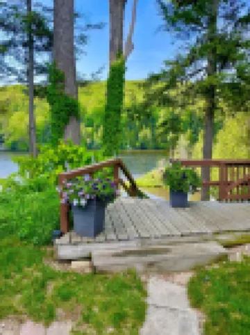 Enjoy the beautiful views of the Muskegon River near Hardy Dam and Dragon Trail